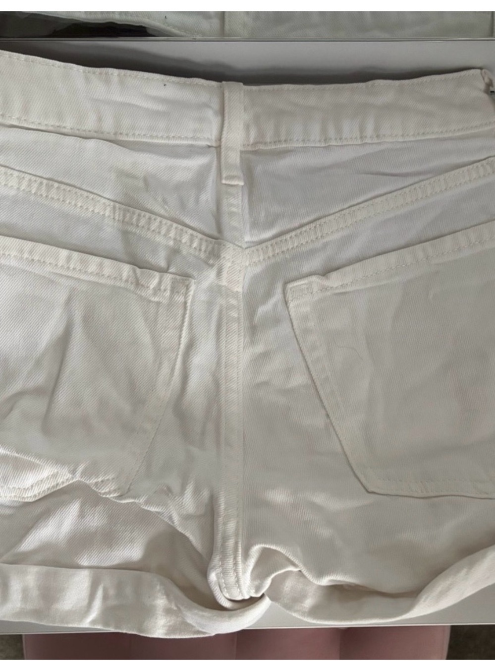 Old Navy White High-Waisted Denim Jean Shorts